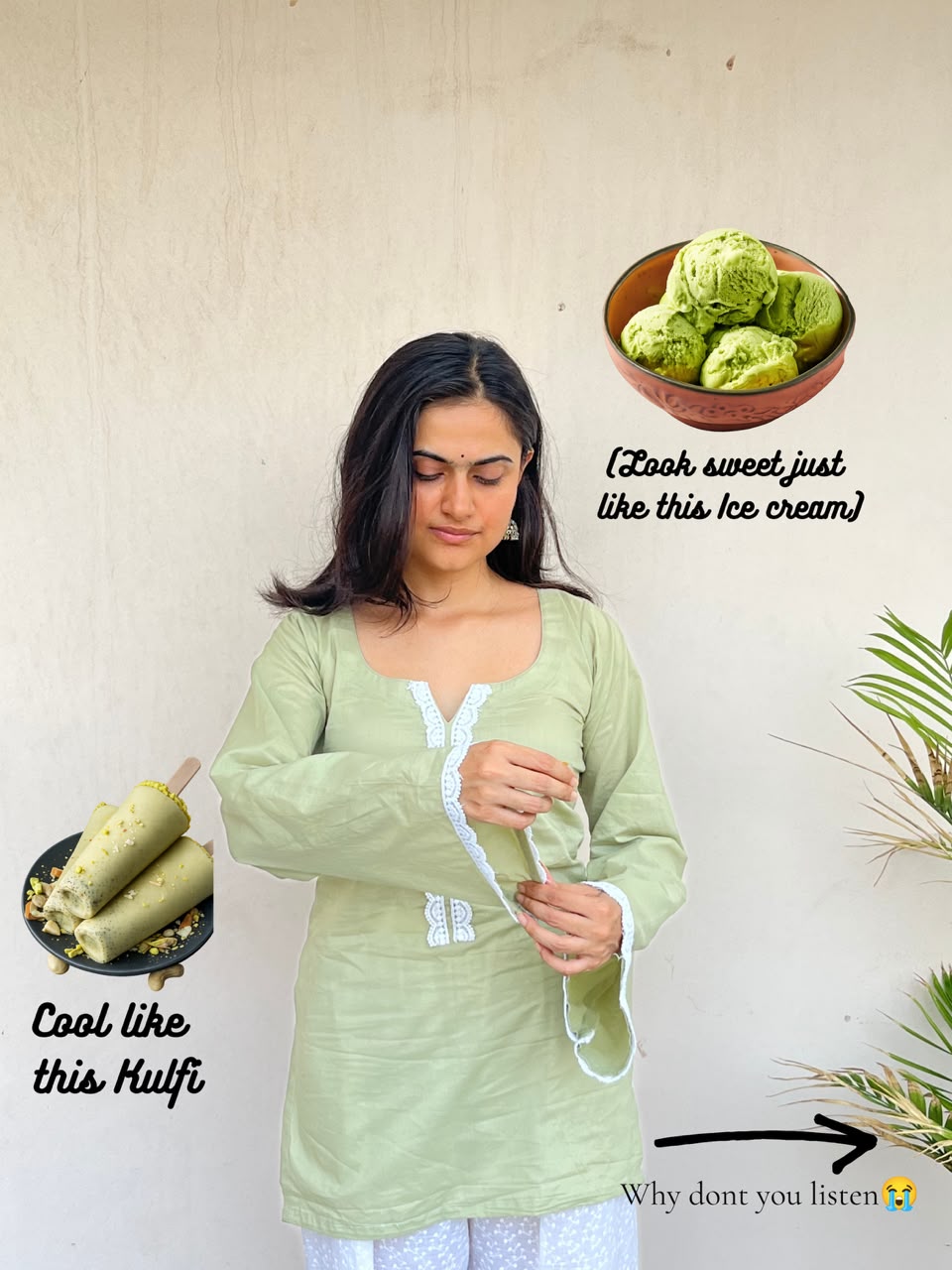 Matcha-Olive green farshi kurti