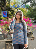 MORNI-Backless Full Sleeves Short Kurti - Roopinee Clothing