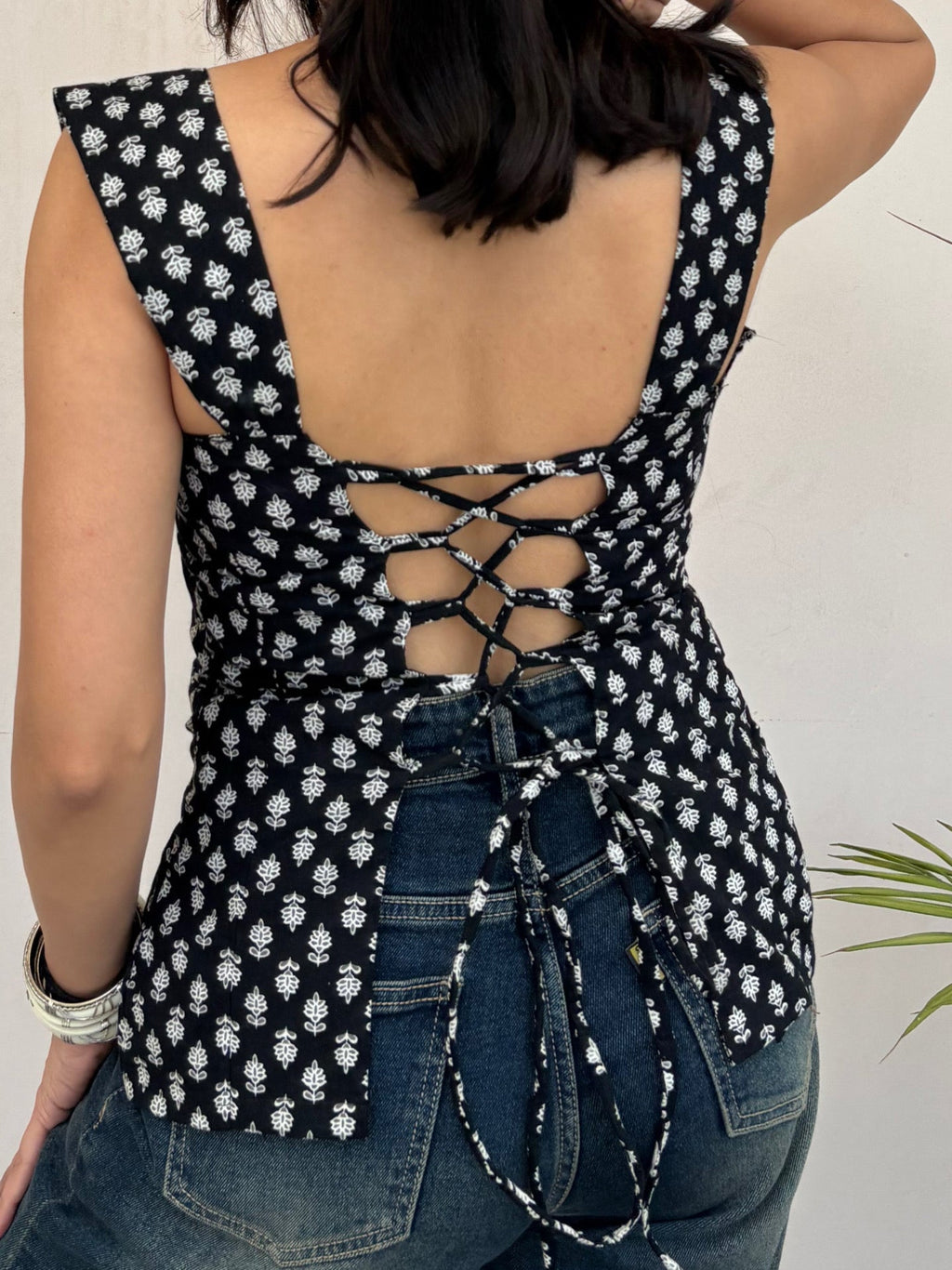 PAARO-Backless kurti top - Roopinee Clothing