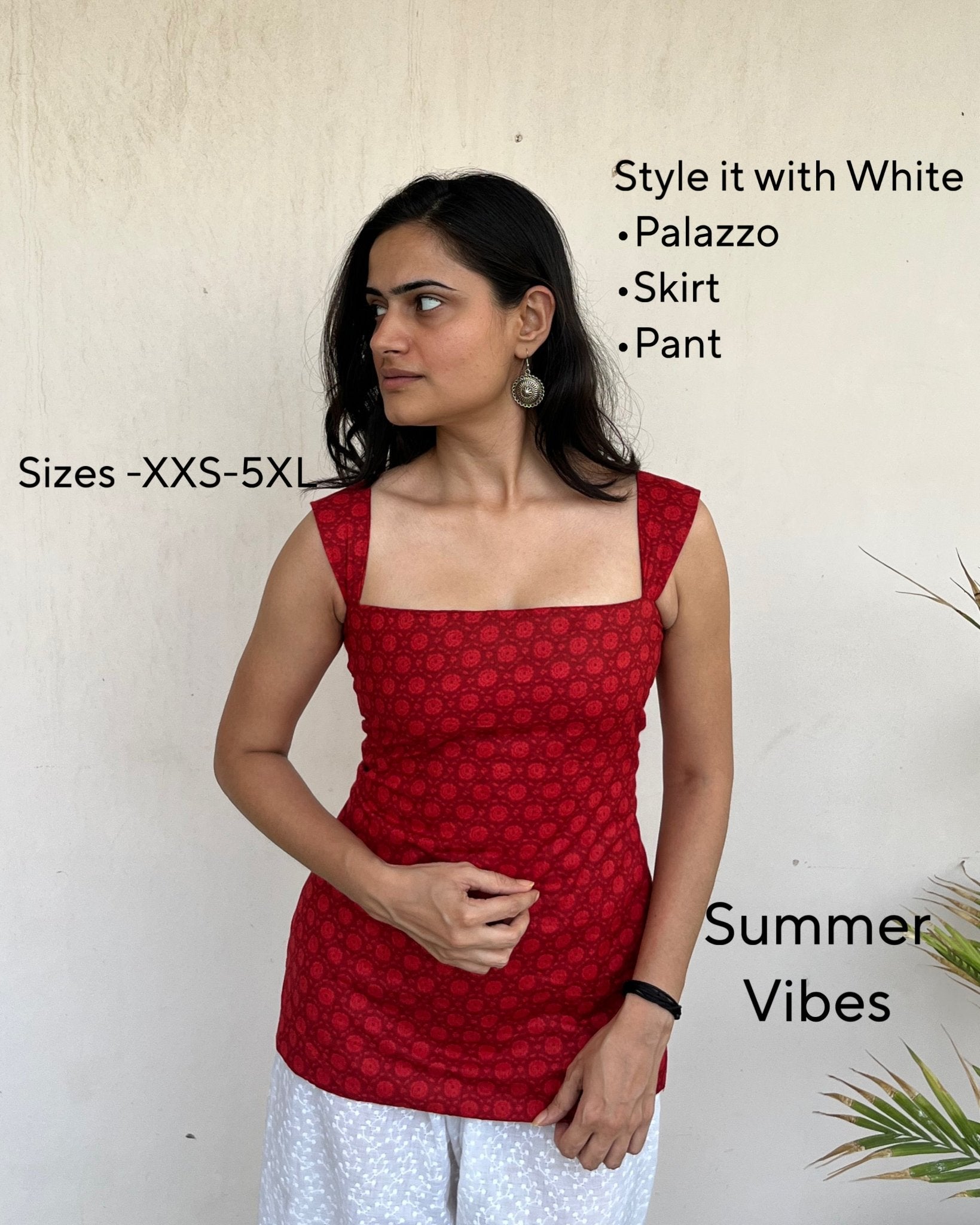 RAANI – Royal Print Short Kurti - Roopinee Clothing