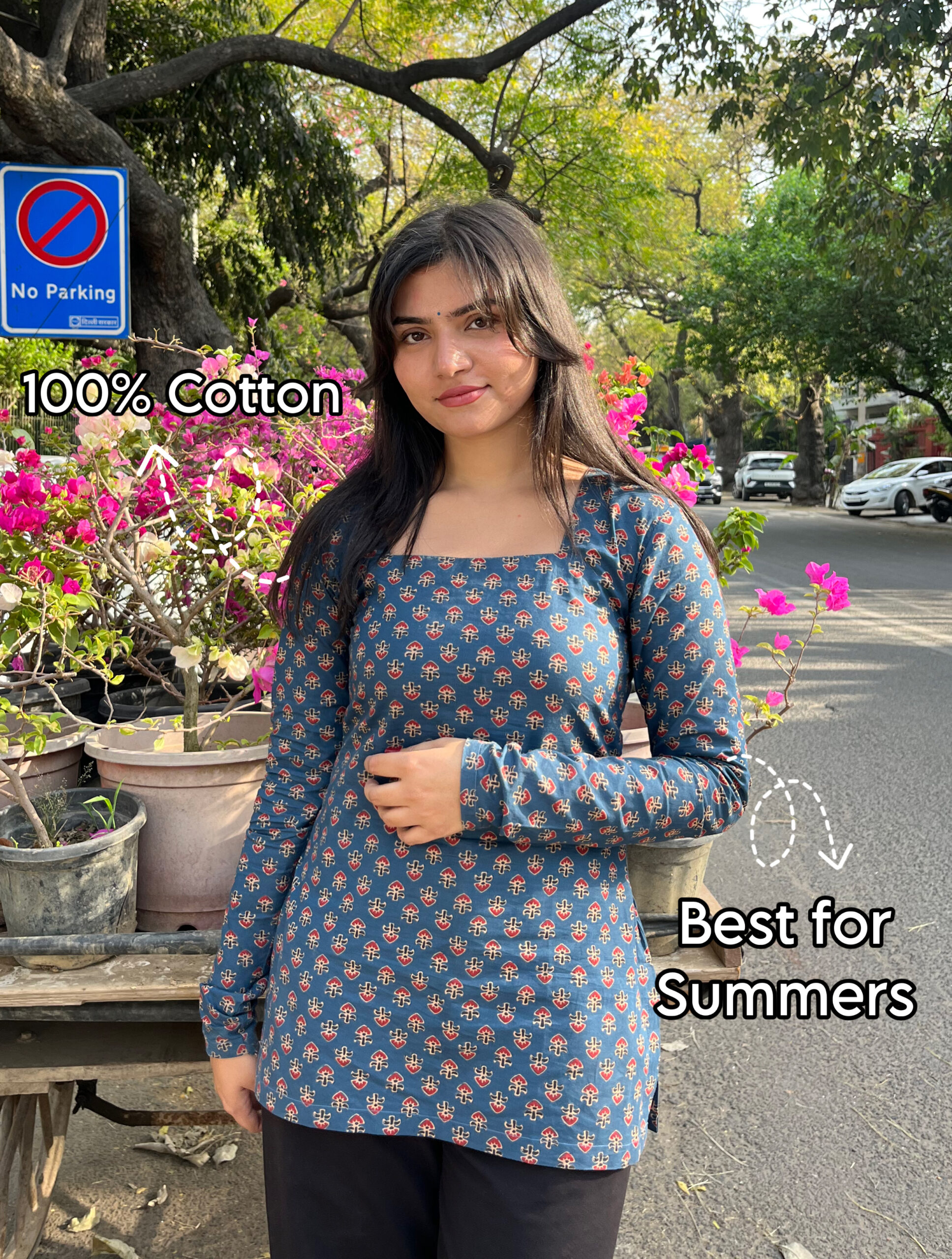 morni buti print square neck backless short kurti morni buti print square neck backless short kurti