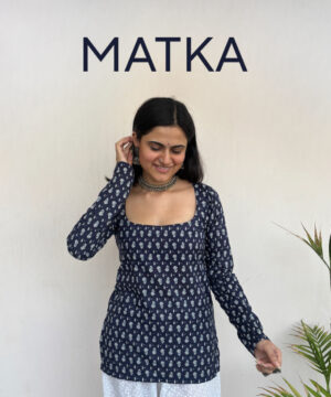matka chudidar short kurti